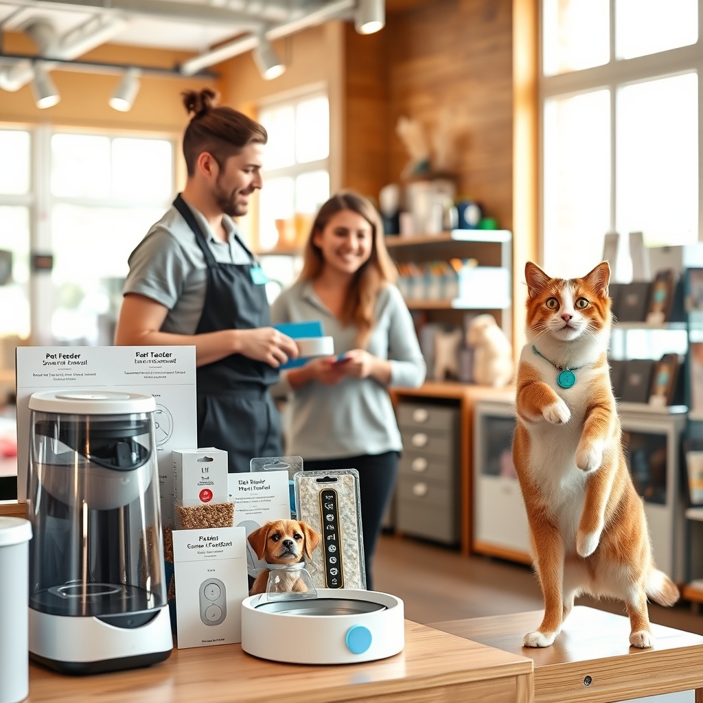 Pet care devices in use